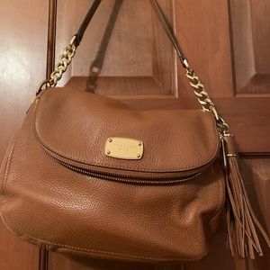 Michael Kors fold over shoulder bag